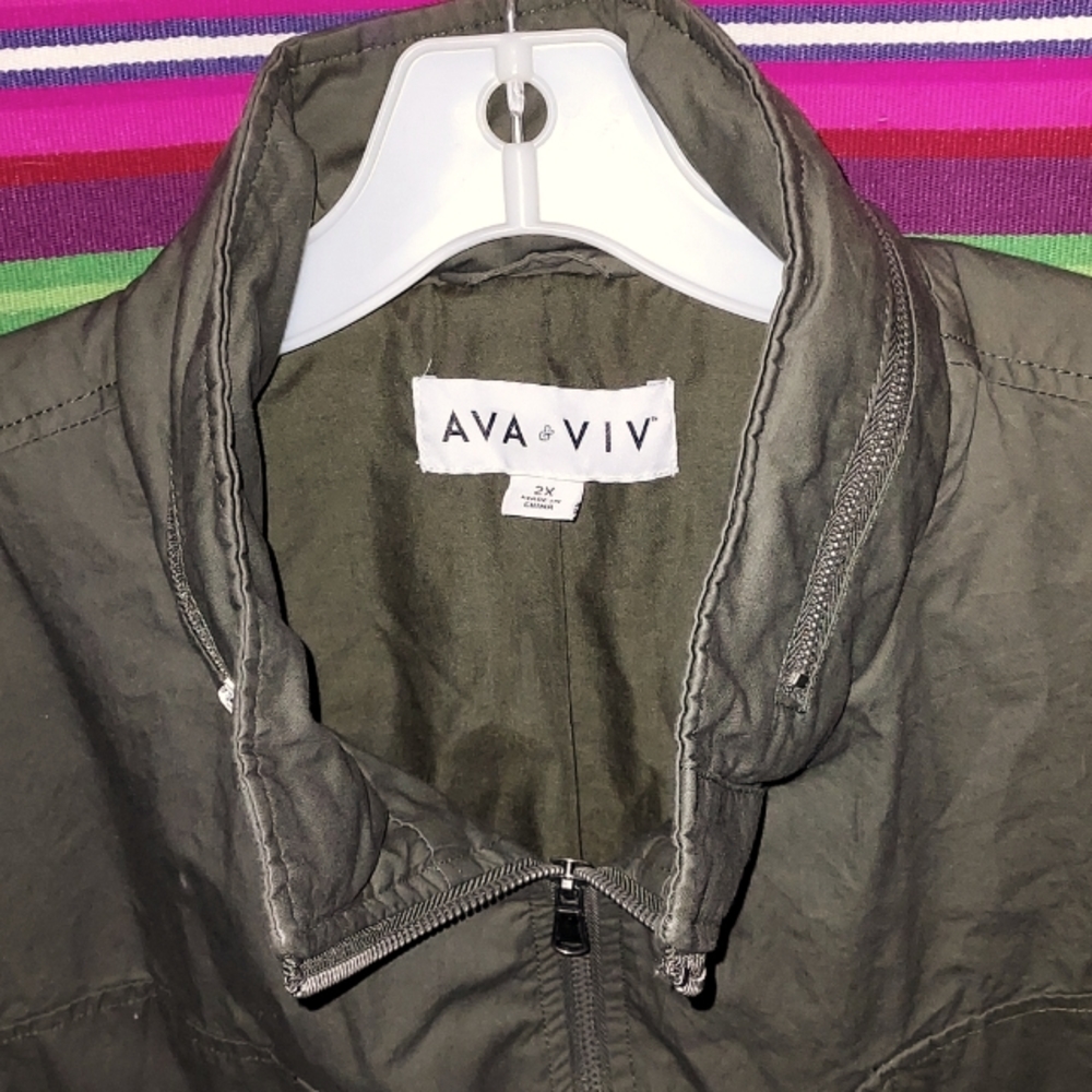 Women's jacket 2x military green